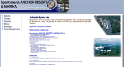 Desktop Screenshot of anchorresortandmarina.com